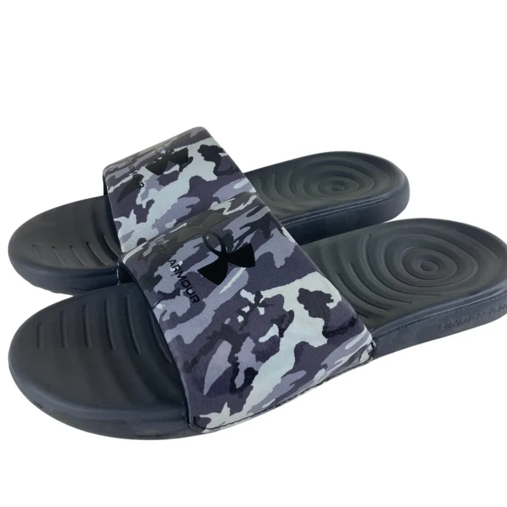 Under Armour Men Sz 8 Ignite Camo Slip On Slide Athletic‎ Comfort Sandals